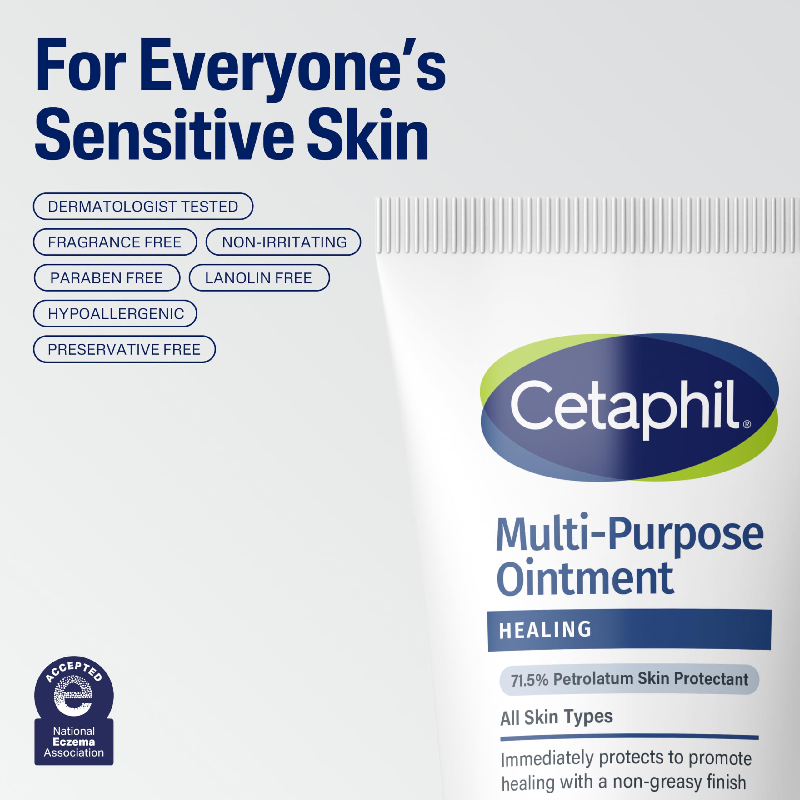Absorption rapide sans résidu gras avec Cetaphil.