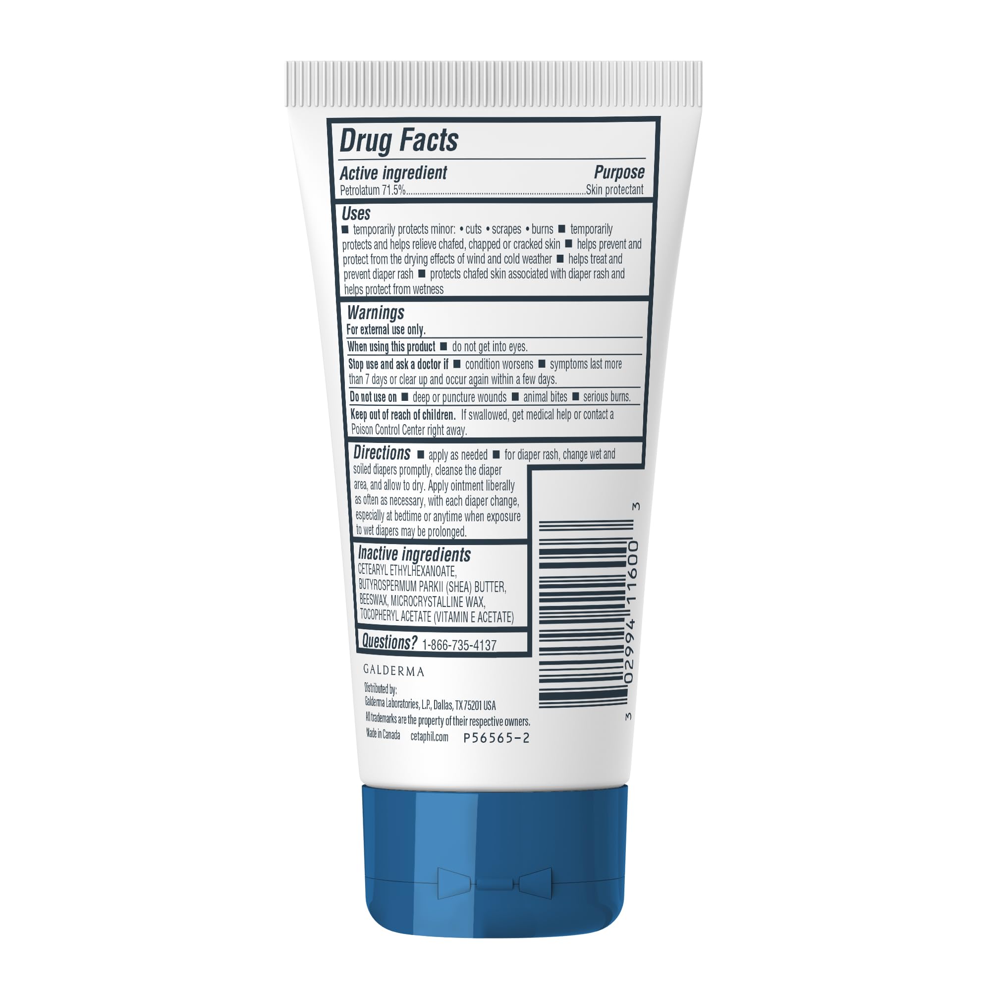 Idéal contre irritations mineures et fissures liées au lavage des mains avec Cetaphil.