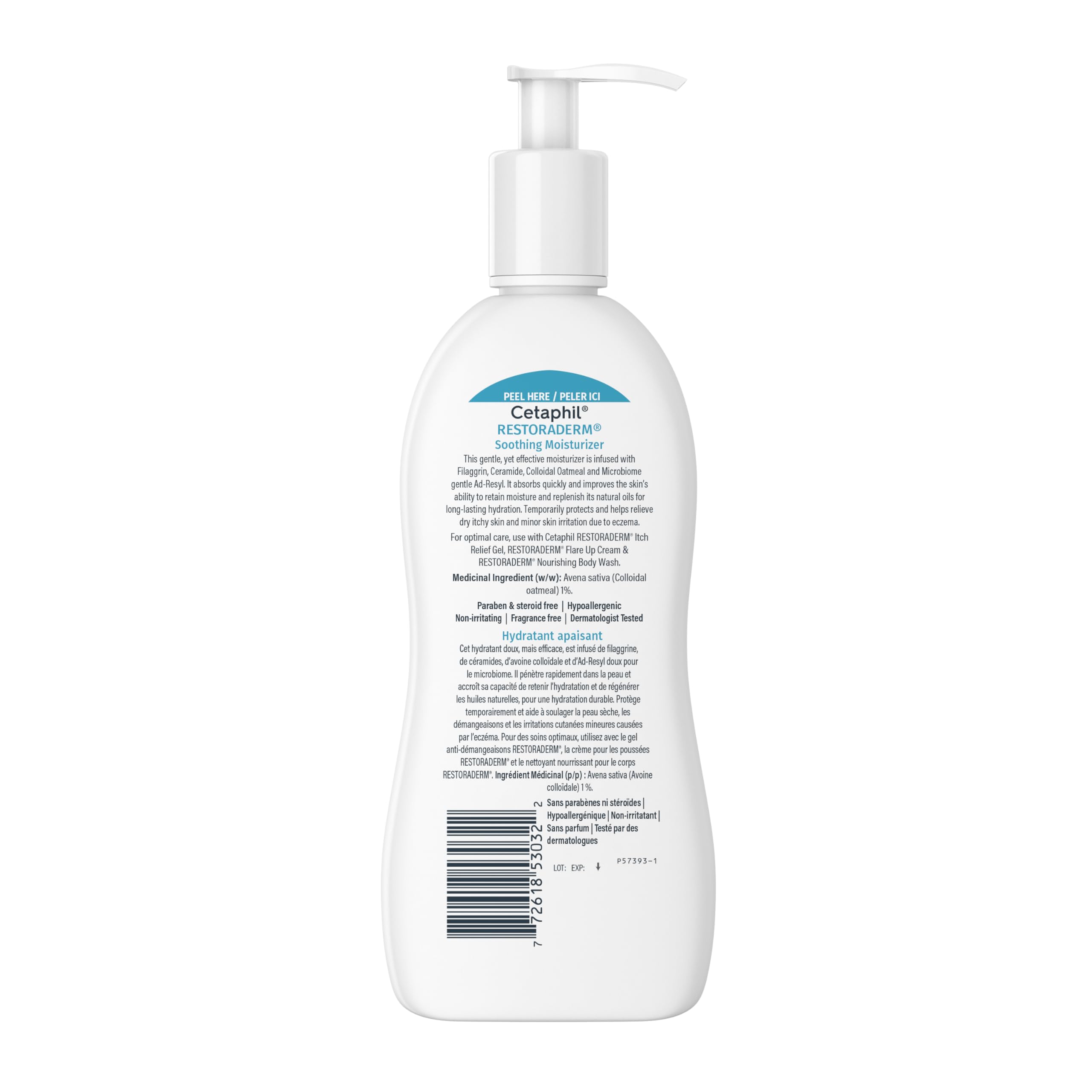 Cetaphil Pro Restoraderm crème corps à éviter sur plaies ouvertes.