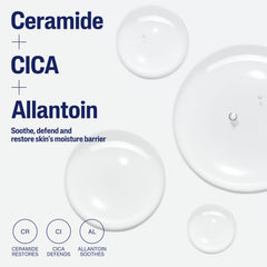 Barrière cutanée renforcée grâce aux céramides et à la CICA, Cetaphil Ceramide Serum.