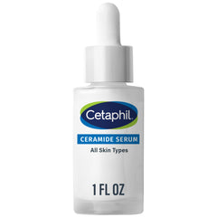 Sérum Cetaphil Ceramide dans une bouteille, hydratation durable pour la barrière cutanée.