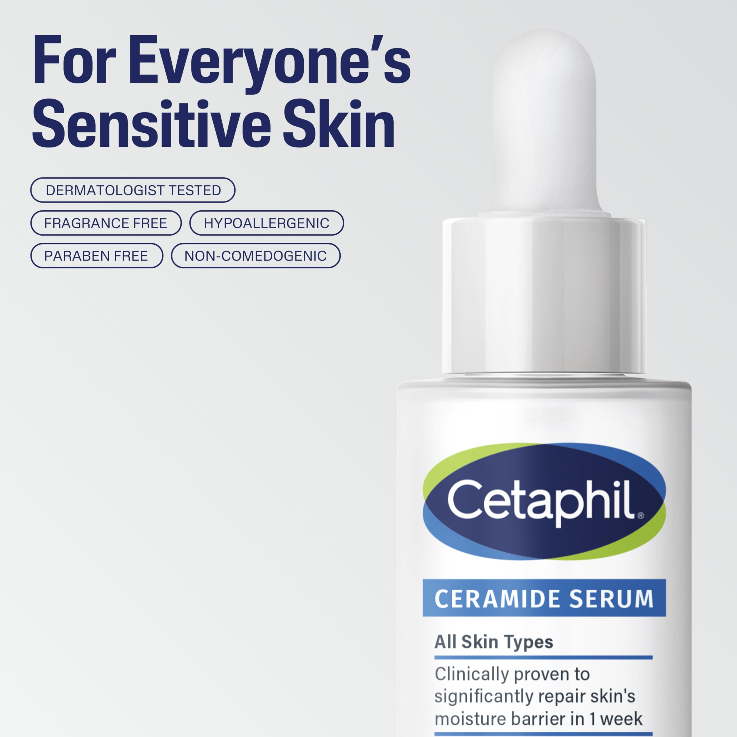 Hydratation 48 heures et réparation de la barrière avec Cetaphil Ceramide Serum.