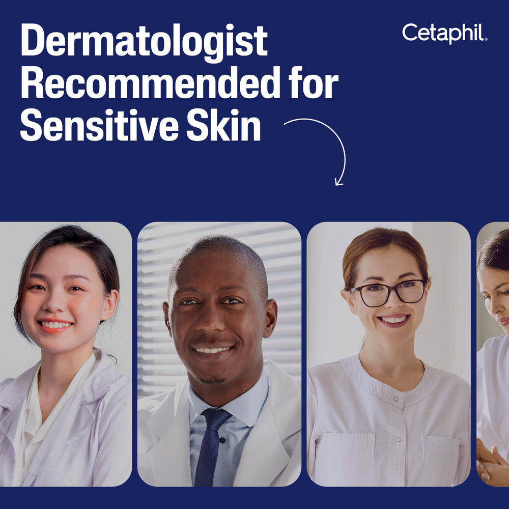 Formule dermatologiquement testée, adaptée aux peaux sensibles, Cetaphil Ceramide Serum.