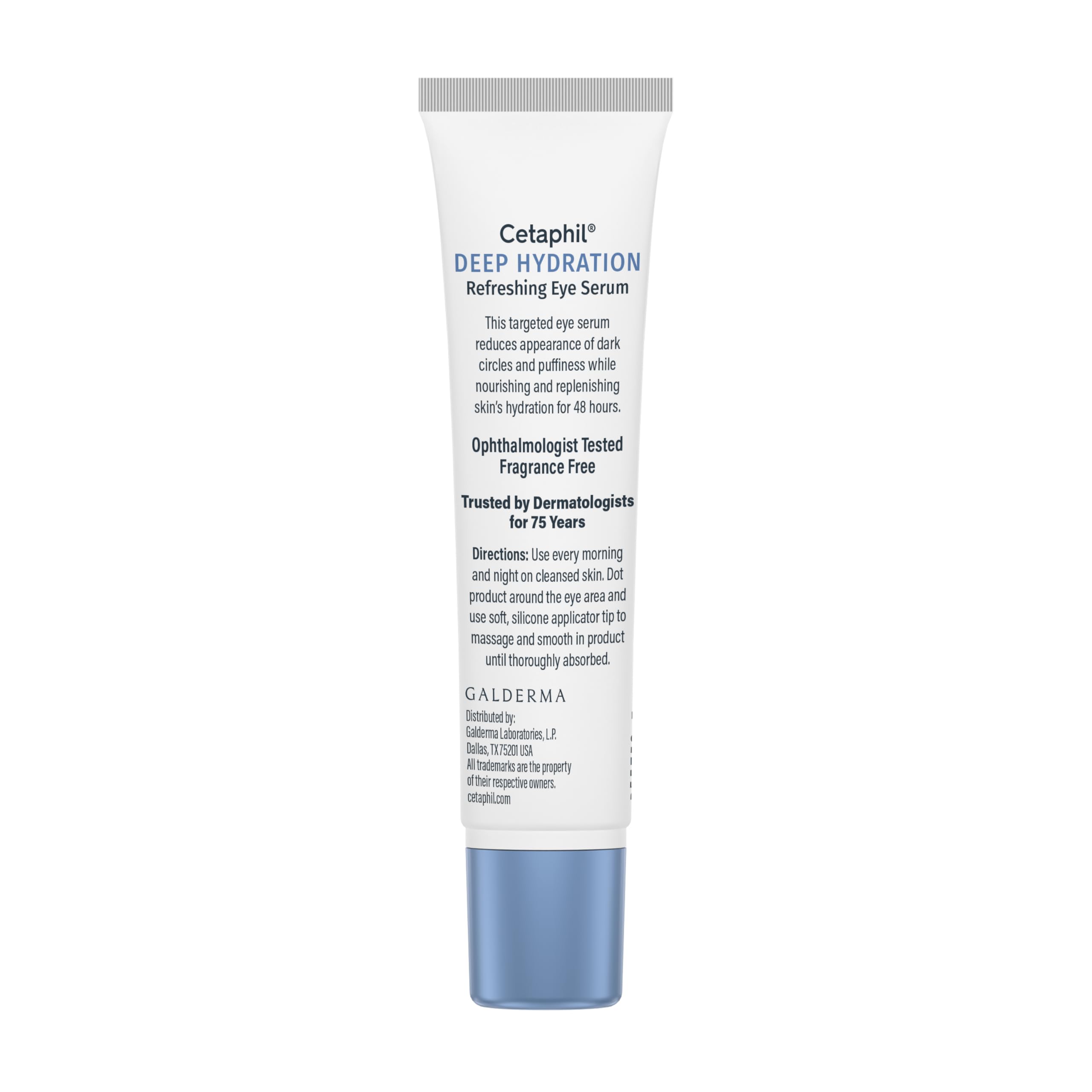 Sérum yeux Cetaphil, emballage variable en présentation produit.