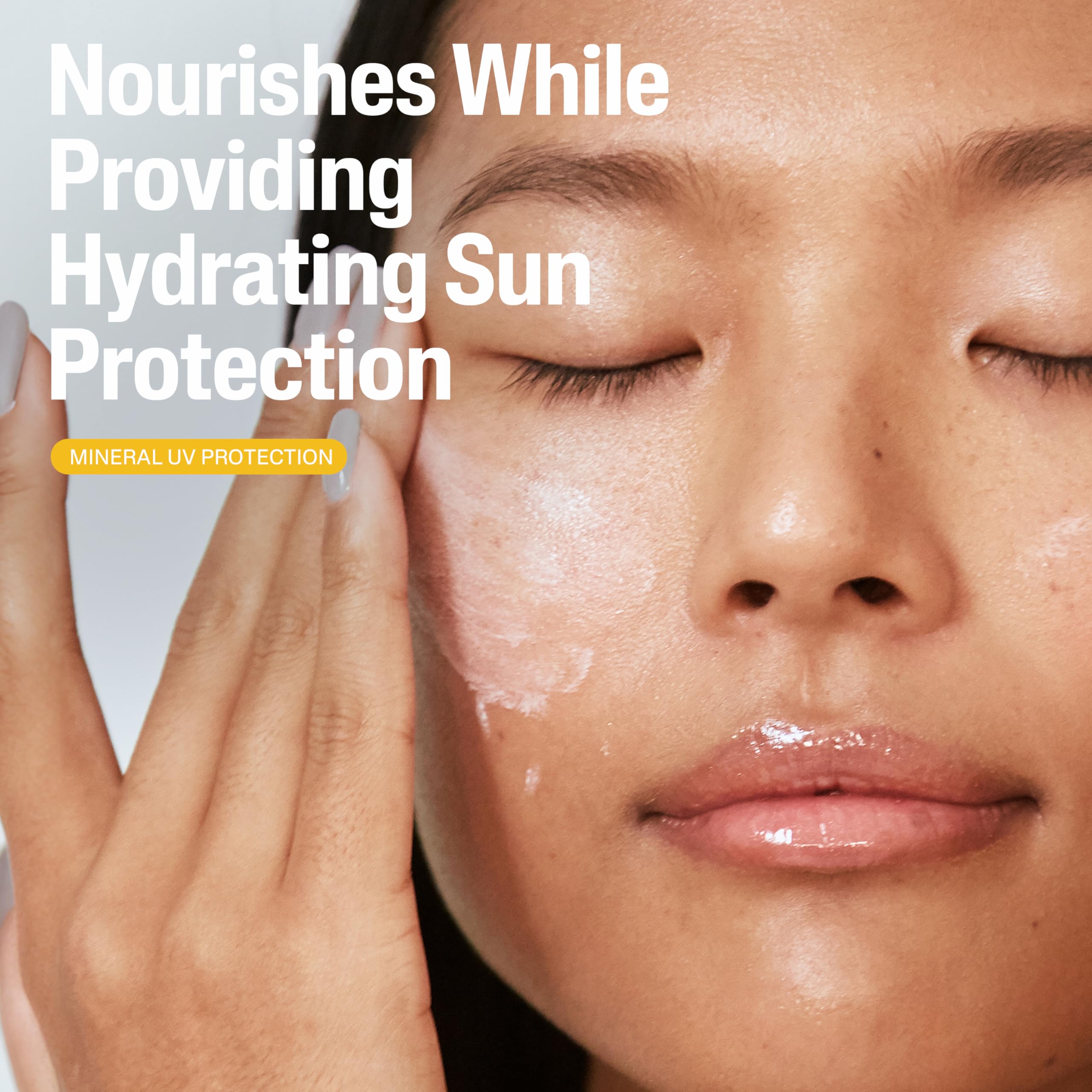 Cetaphil Sheer Mineral Sunscreen SPF 50 on the body offers quick, comfortable coverage.
