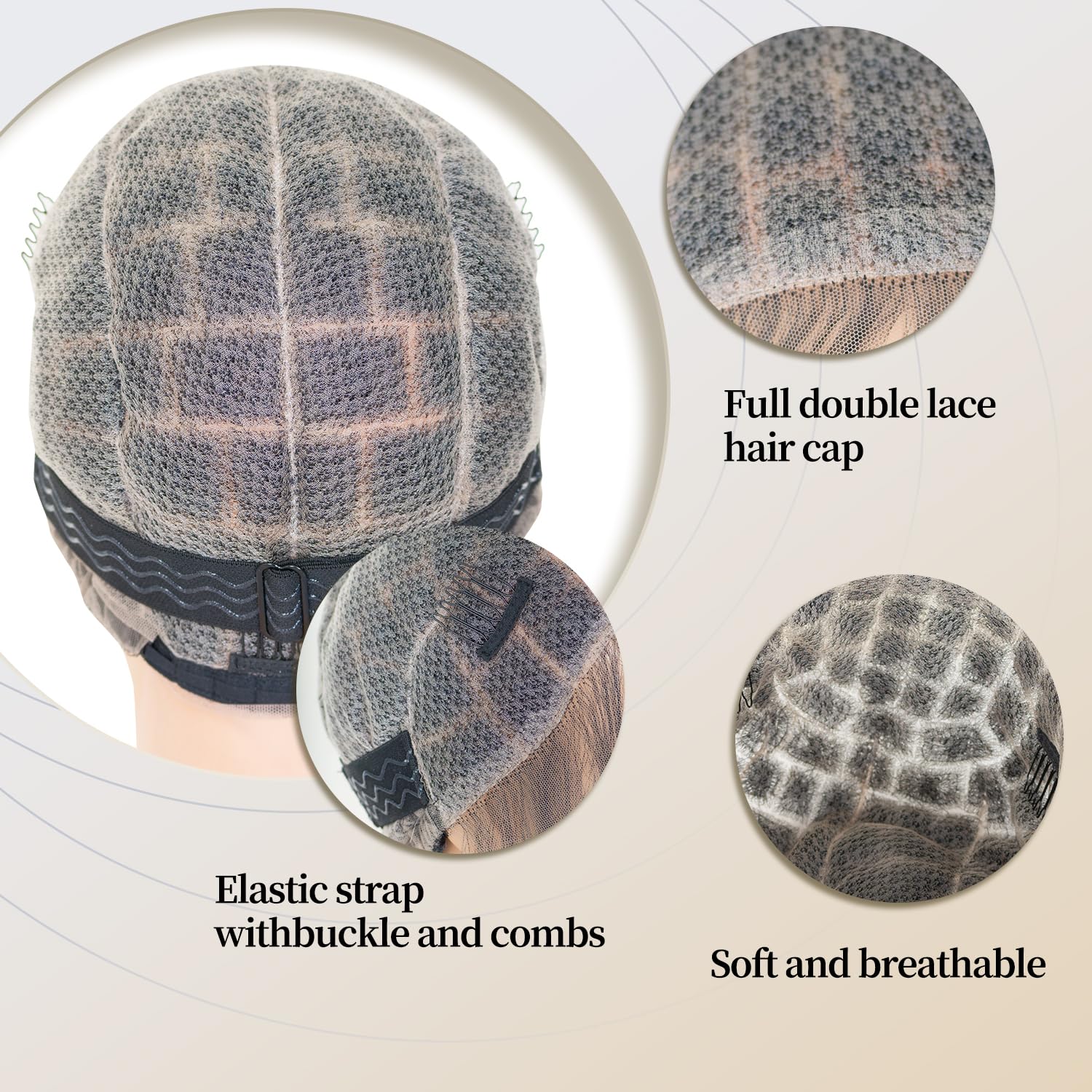 Cetiq cap crochet nœuds réels pour un rendu réaliste.