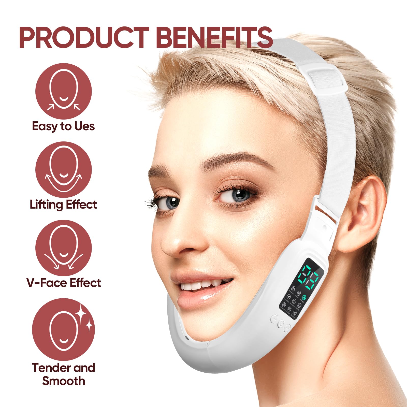 Ceymodir design ergonomique pour un massage facial doux et confortable.