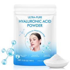 CFXYHNOX poudre hyaluronique visage en bouteille, hydratation ciblée