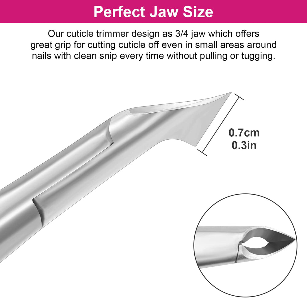 CGBE coupe-cuticules, acier inox 4CR13 assure la précision durable.