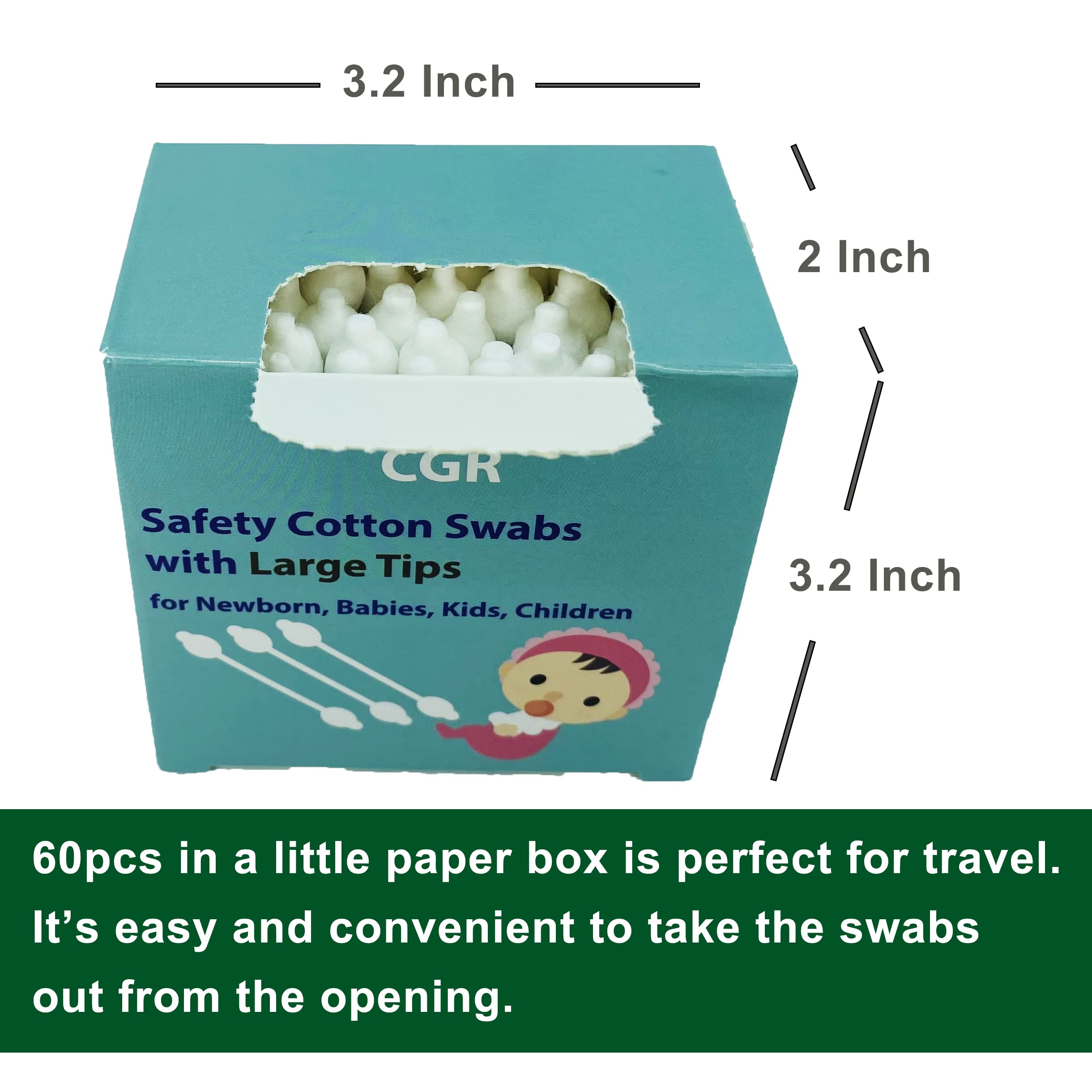 CGR coton-tiges avec manche en papier, option biodégradable et respectueuse de l’environnement.