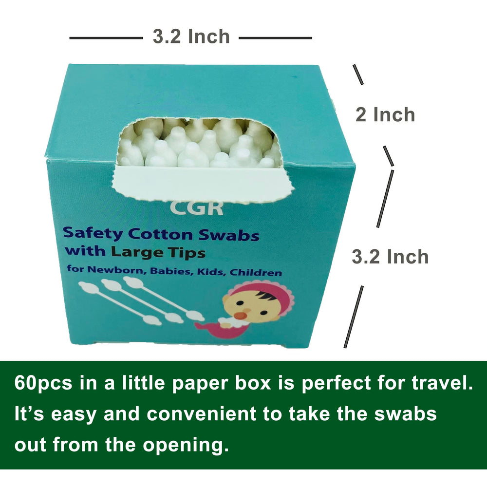 CGR coton-tiges avec manche en papier, option biodégradable et respectueuse de l’environnement.
