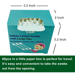 CGR coton-tiges avec manche en papier, option biodégradable et respectueuse de l’environnement.