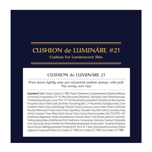Finition lumineuse du Cushion LUMINÁRE qui réfléchit la lumière sans surbrillance