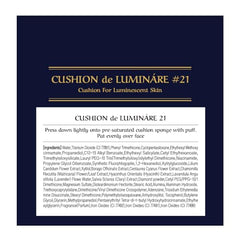 Finition lumineuse du Cushion LUMINÁRE qui réfléchit la lumière sans surbrillance