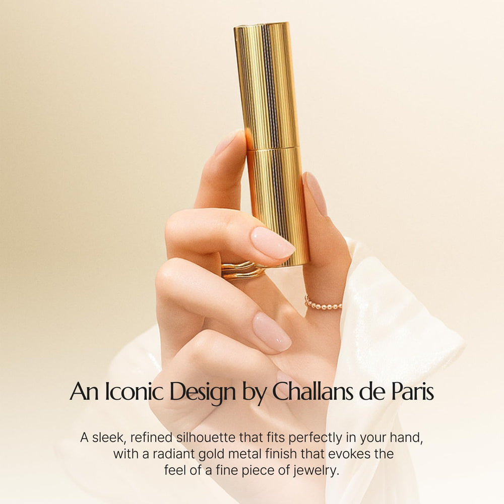 CHALLANS DE PARIS Jewel Shine Rouge à Lèvres offre un fini brillant qui capte la lumière.