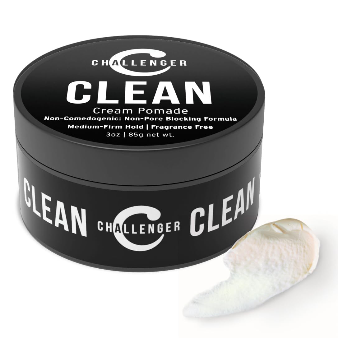 Challenger crème-pomade sans parfum, bouteille 3oz, pratique et discrète.