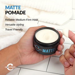 Challenger Matte Crème Pomade – Parfum discret et léger toute la journée.