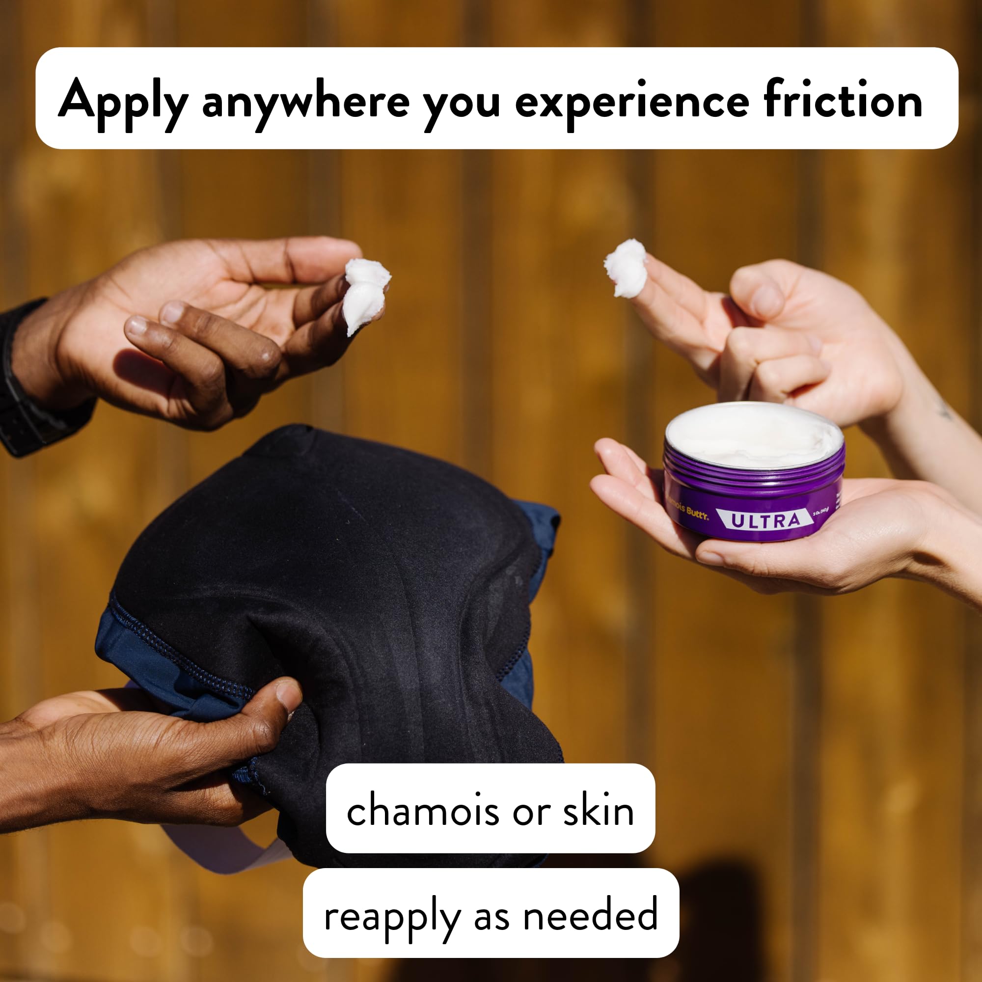 Chamois Butt'r Ultra Balm, sensation douce et protection renforcée lors des sorties chaudes.
