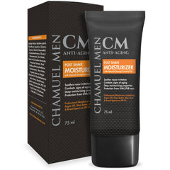 CHAMUEL MEN crème visage argan karité aloe : hydratation durable pour peau sensible et sèche.