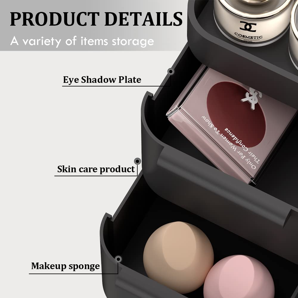 CHANCETSUI Organisateur accessoires beauté et bijoux pour une présentation ordonnée.