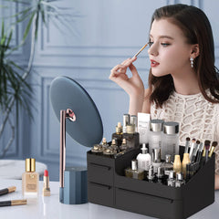 CHANCETSUI Organisateur beauté multifonction en plastique lisse pour rangement rapide.
