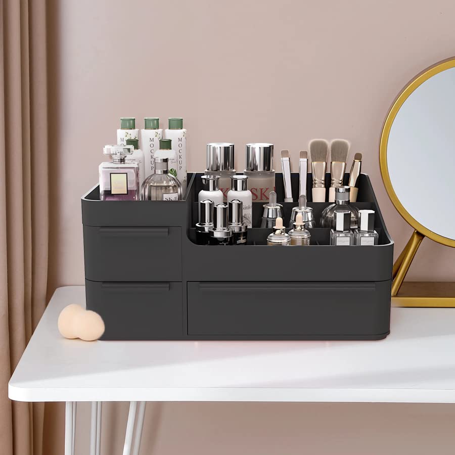 CHANCETSUI Organisateur maquillage à 3 tiroirs pour accéder facilement à vos produits.