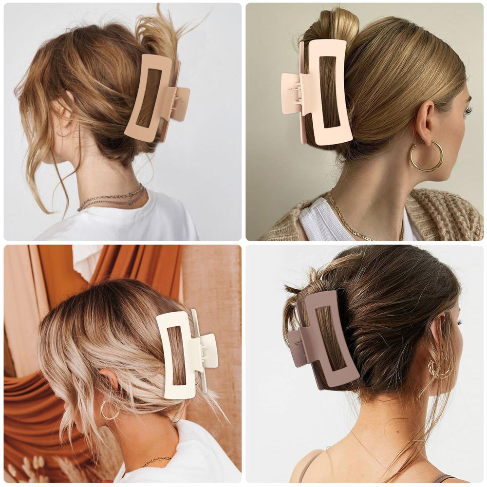 CHANDAT pince carré 4,1 pouces brun, look moderne et robuste.