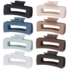 CHANDAT pinces-cheveux rectangles bleu foncé, maintien fiable pour cheveux épais et coiffures variées.