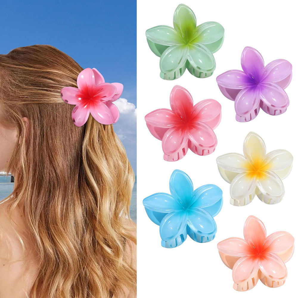 CHANDAT pinces hibiscus jaunes, ajout lumineux pour toutes les coiffures