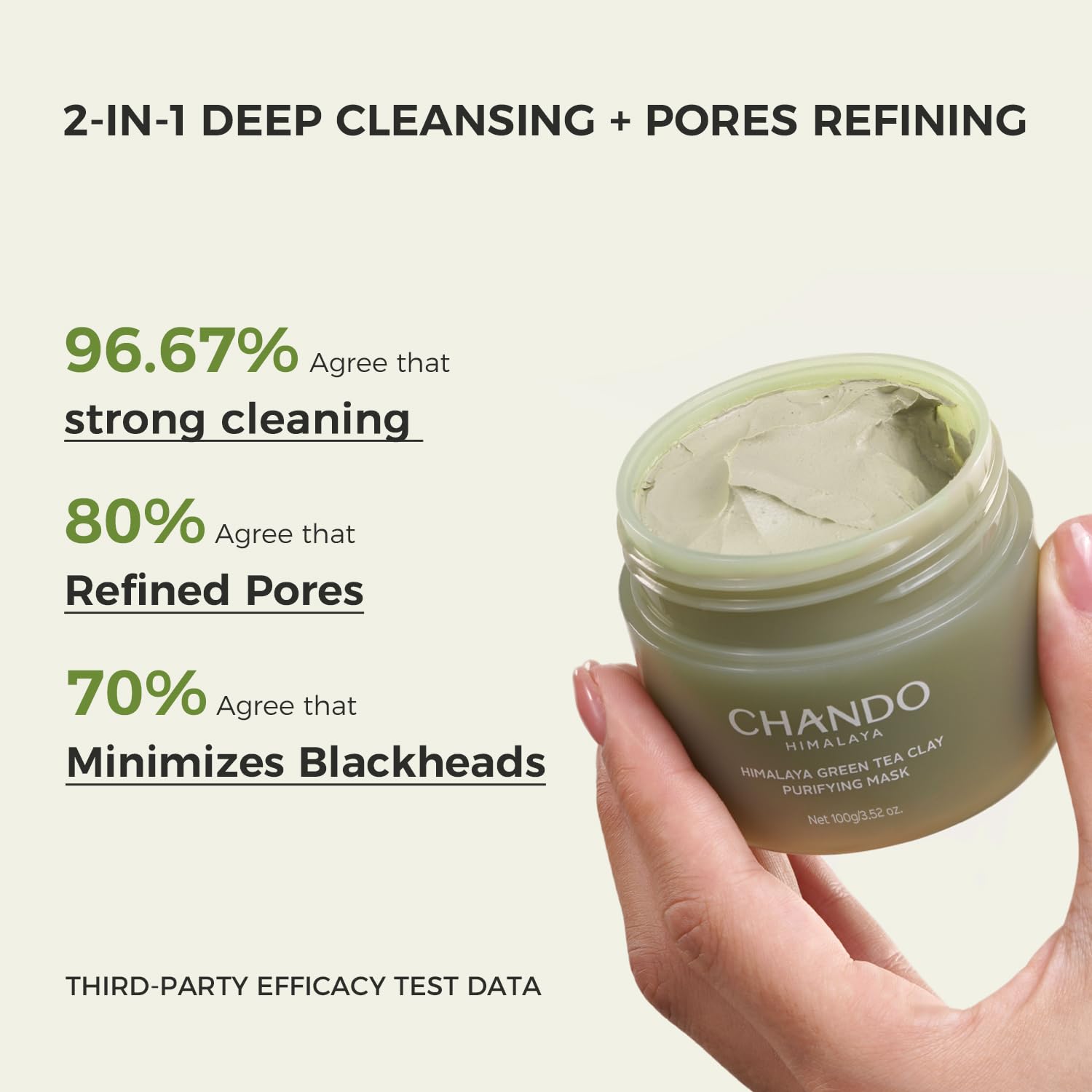 CHANDO HIMALAYA Argile minérale Himalayenne, purification en douceur pour la peau