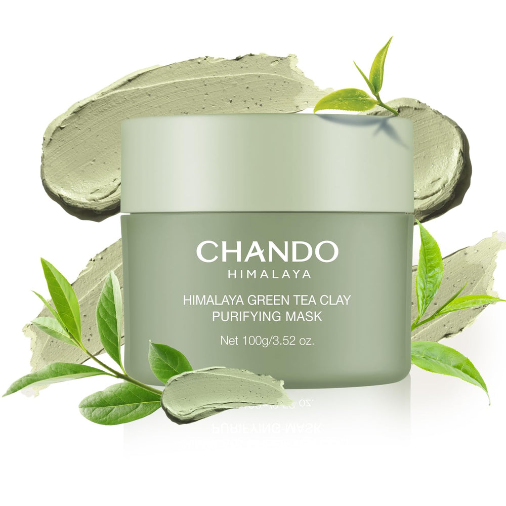 CHANDO HIMALAYA Masque purifiant visage, thé vert et argile pour pores nets