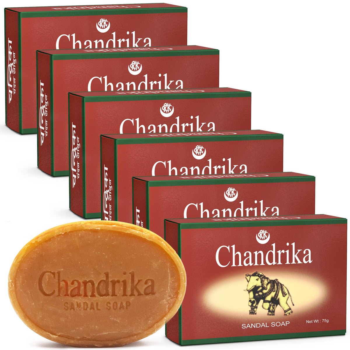 Chandrika savon solide au santal – morceau nourrissant pour peau équilibrée