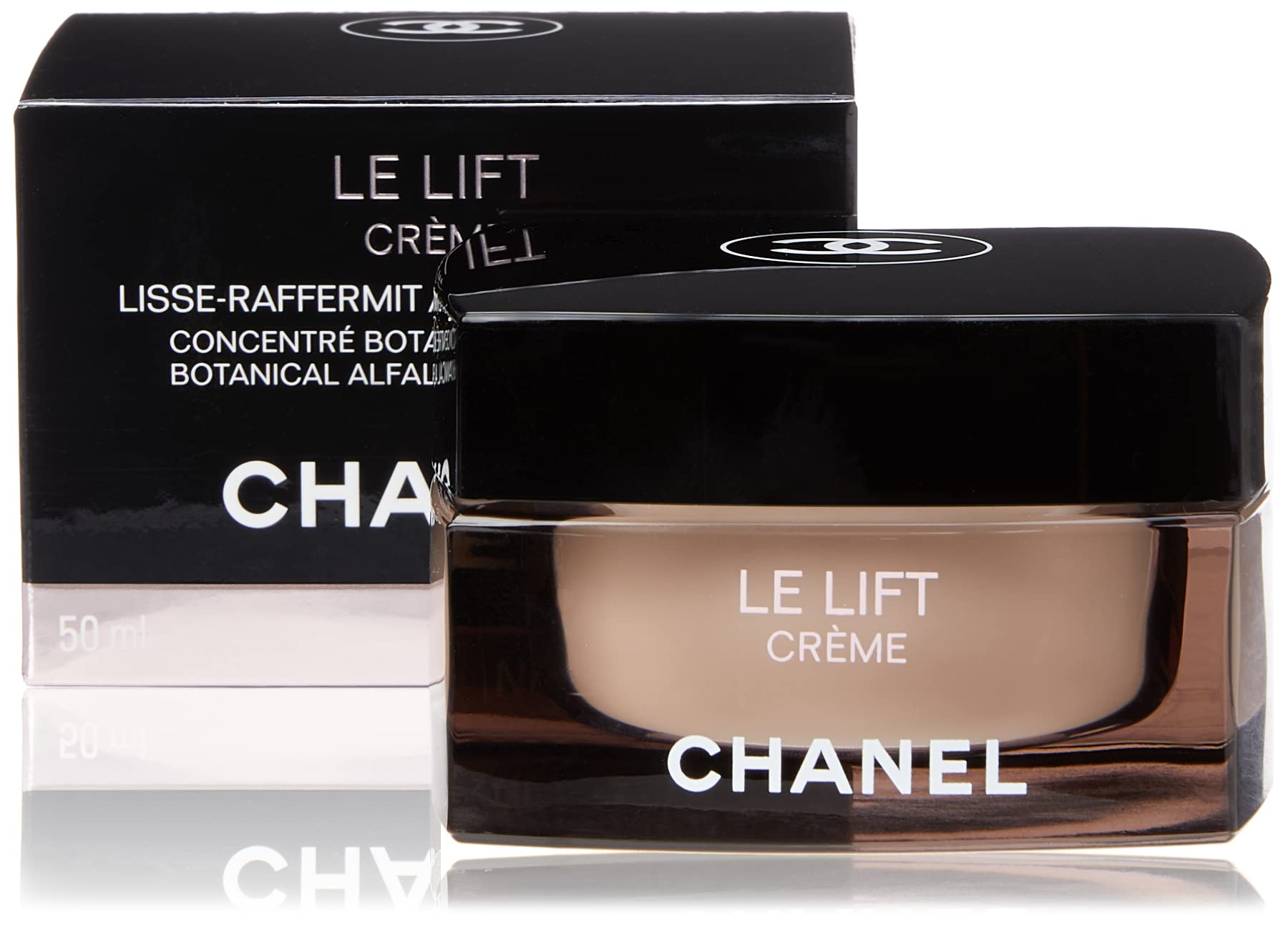 Chanel Le Lift Crème – flacon élégant pour une application délicate et hydratante.