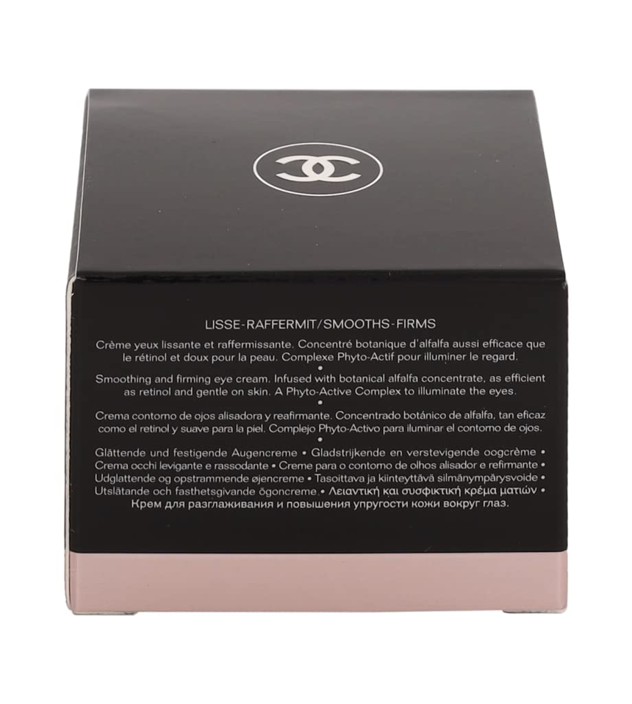 CHANEL Le Lift Crème Yeux – finition lumineuse après application pour un regard éveillé.