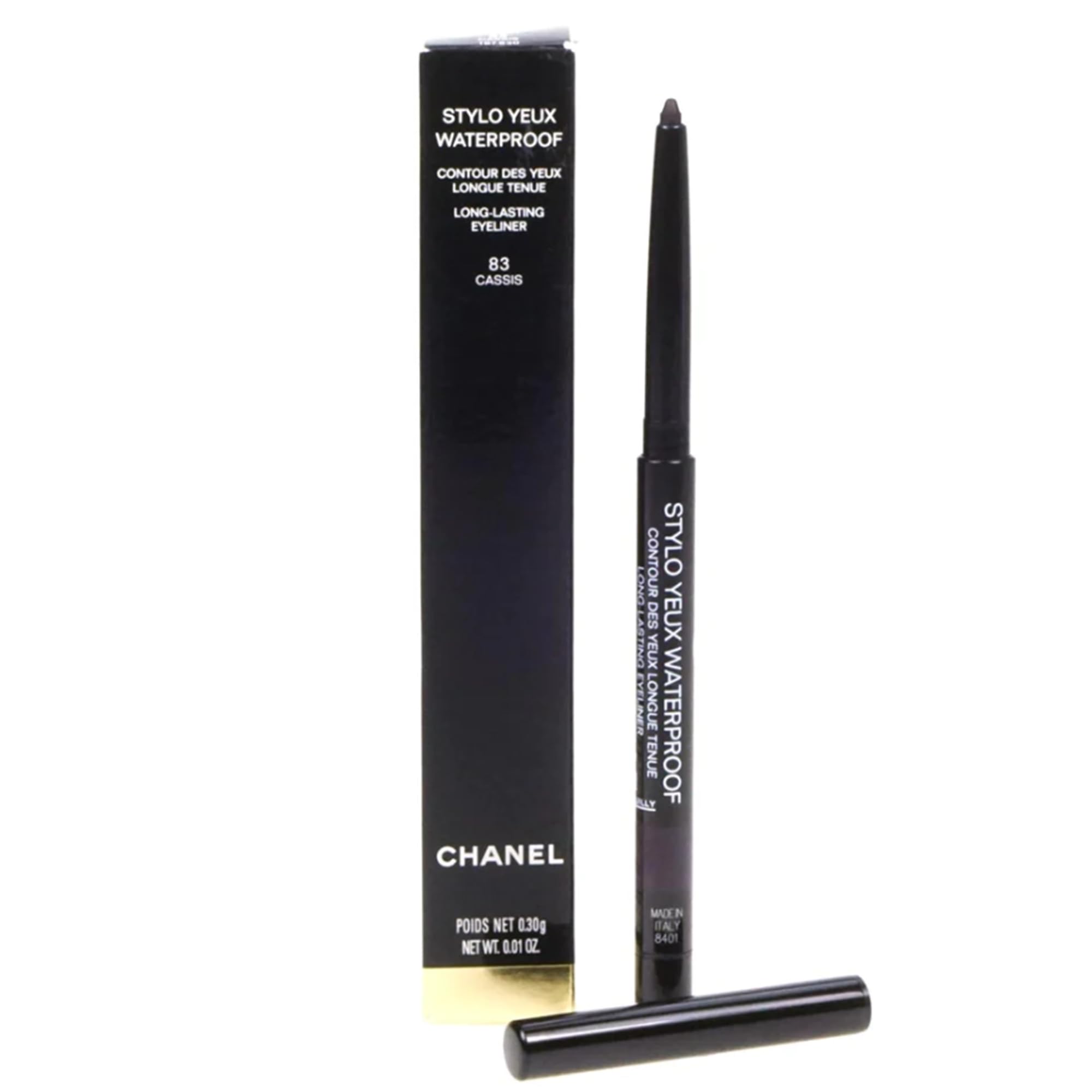 CHANEL Stylo Yeux résistant à l'eau Cassis 83 – ligne longue tenue et définition précise.