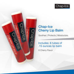CHAP-ICE Baume lèvres cerise, brillance subtile et goût agréable.