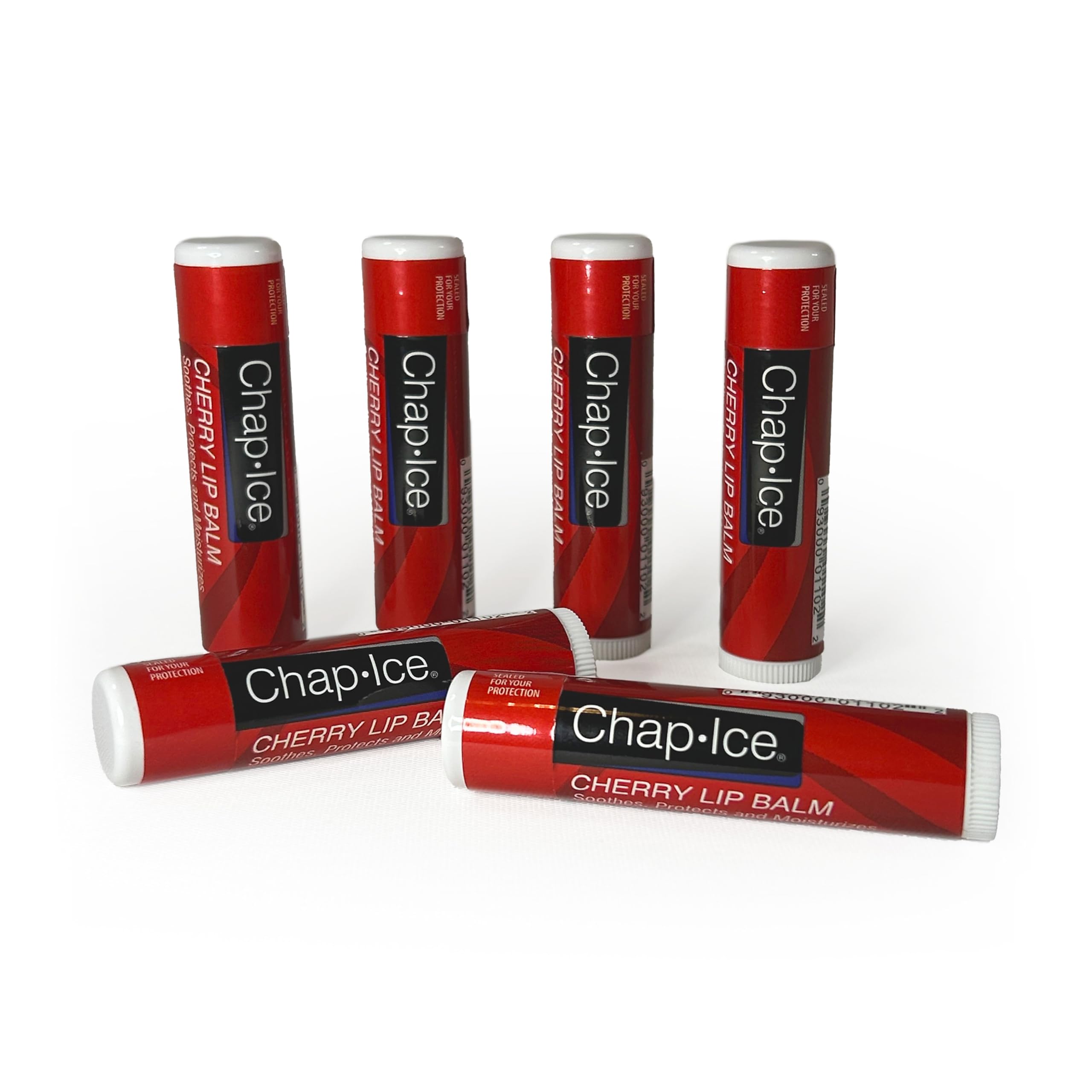 CHAP-ICE Baume lèvres cerise six-pack, soin pratique et gourmand pour vos lèvres.