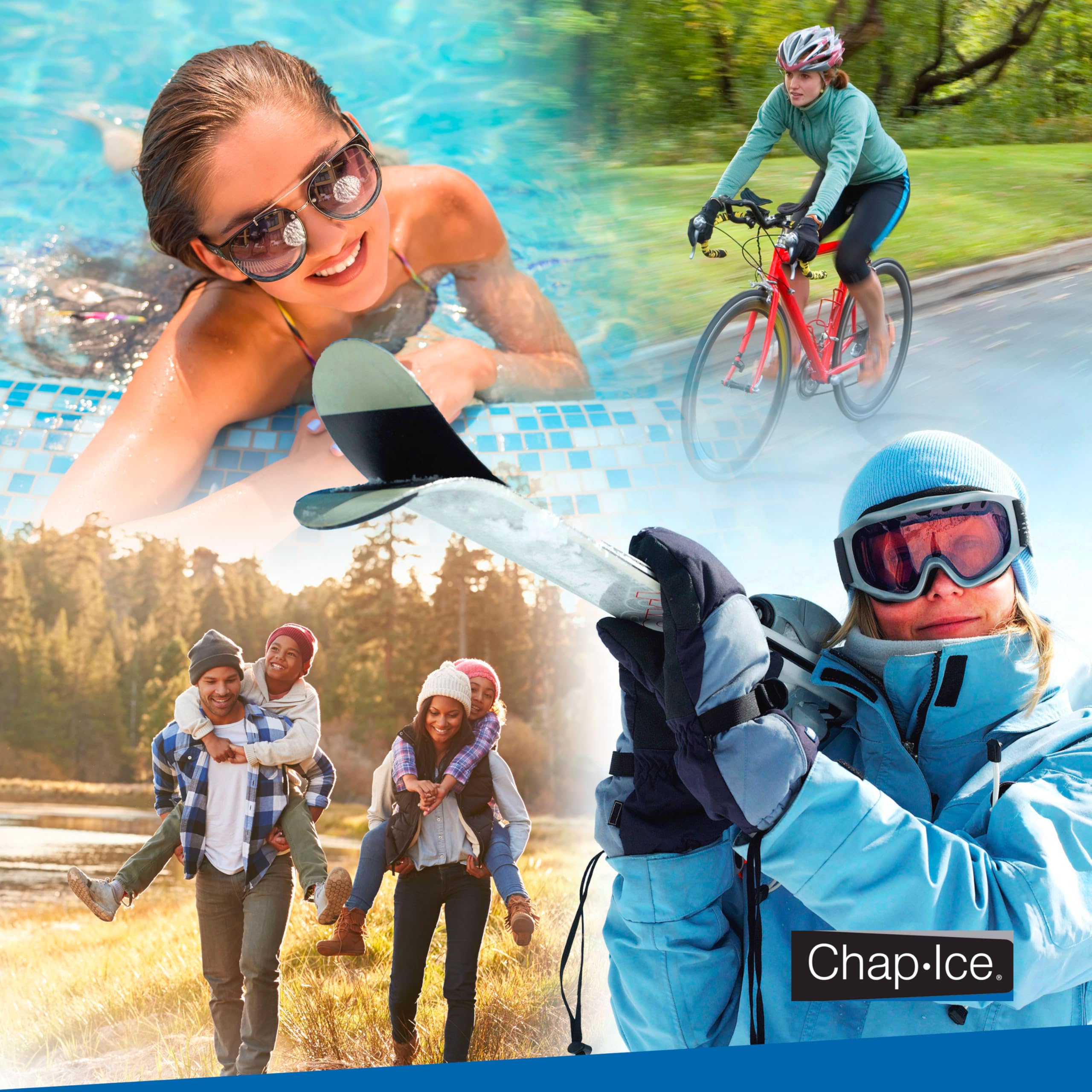 CHAP-ICE Baume lèvres portable sac poche, hydratant au quotidien.