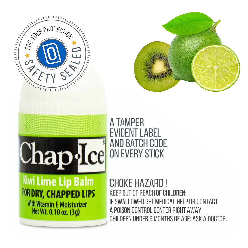 Ingrédients Chap-Ice vitamine E et antioxydants pour soin quotidien