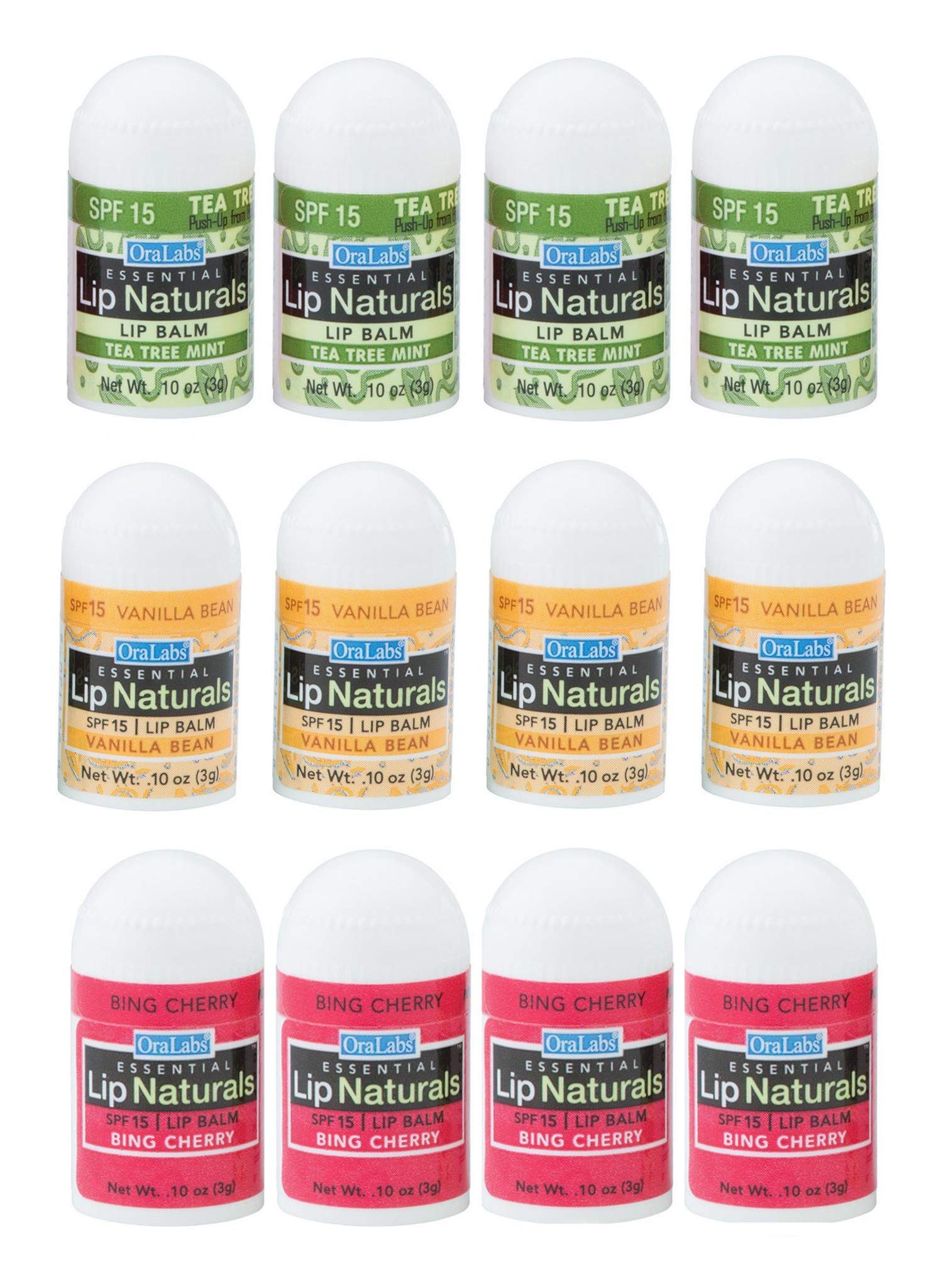 CHAP-ICE Lip Naturals mini vanille, baume hydratant en déplacement.