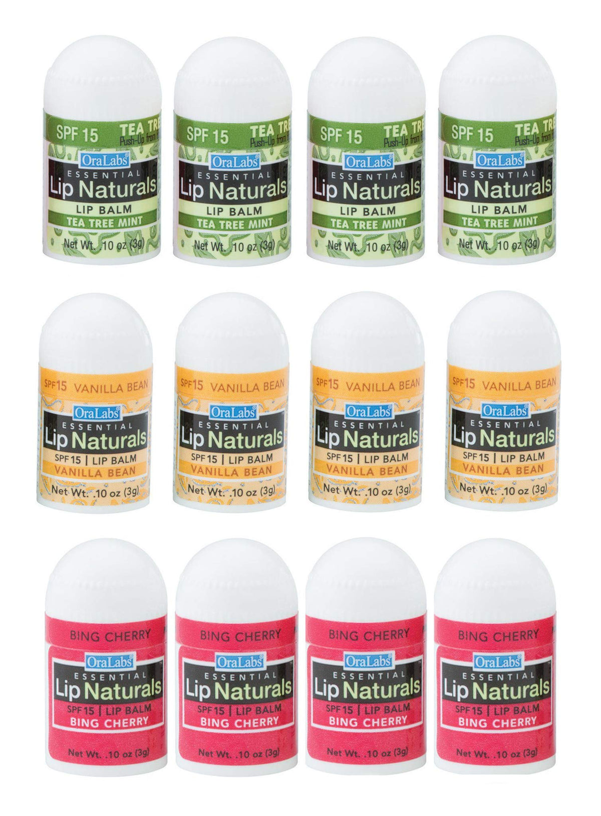 CHAP-ICE Lip Naturals mini vanille, baume hydratant en déplacement.