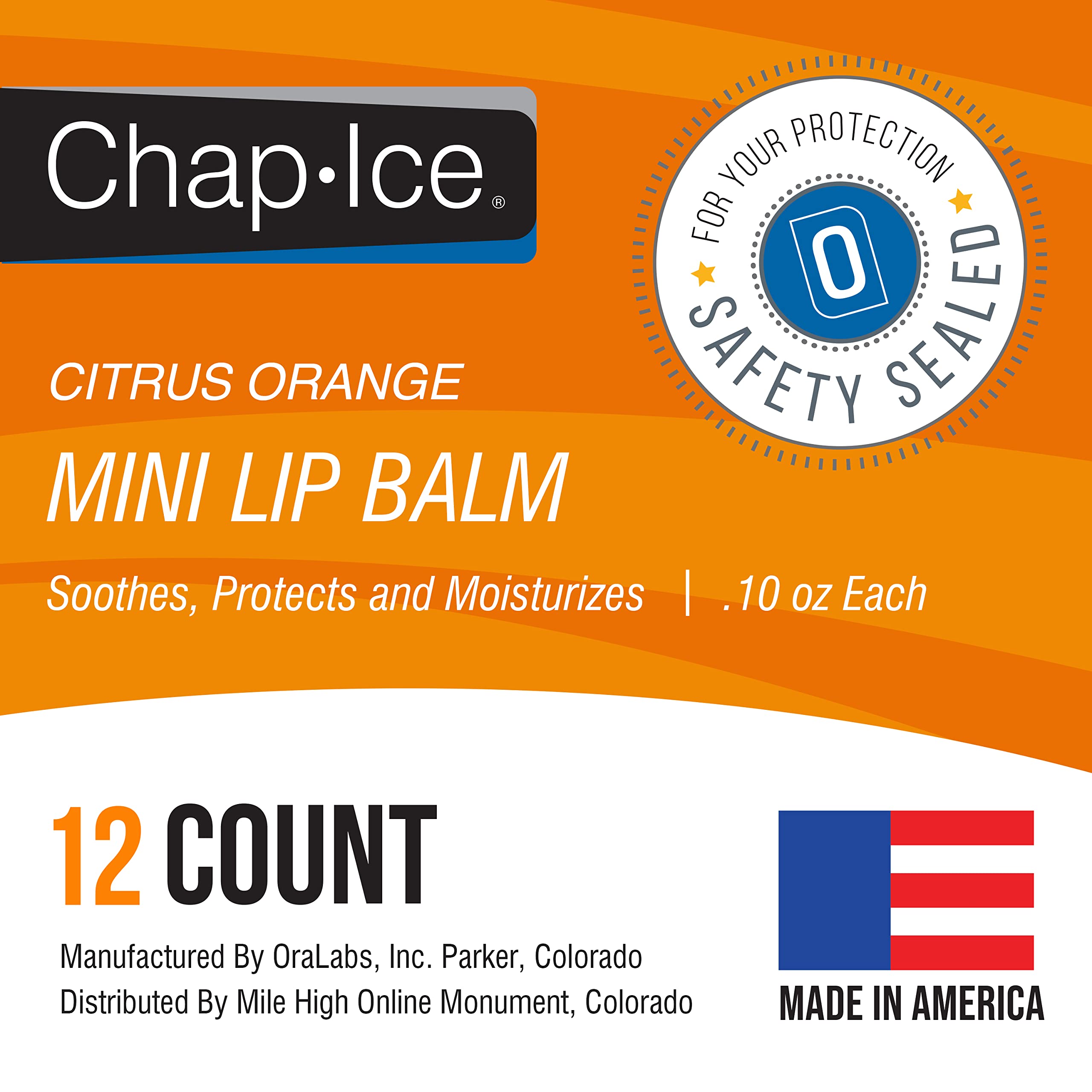 CHAP-ICE portable baume lèvres mini pour sac à main