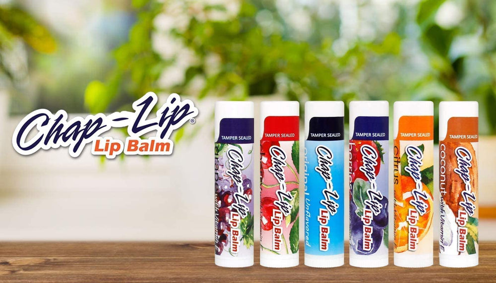 Chap-Lip assortiment 6 saveurs: variété et hydratation au quotidien.