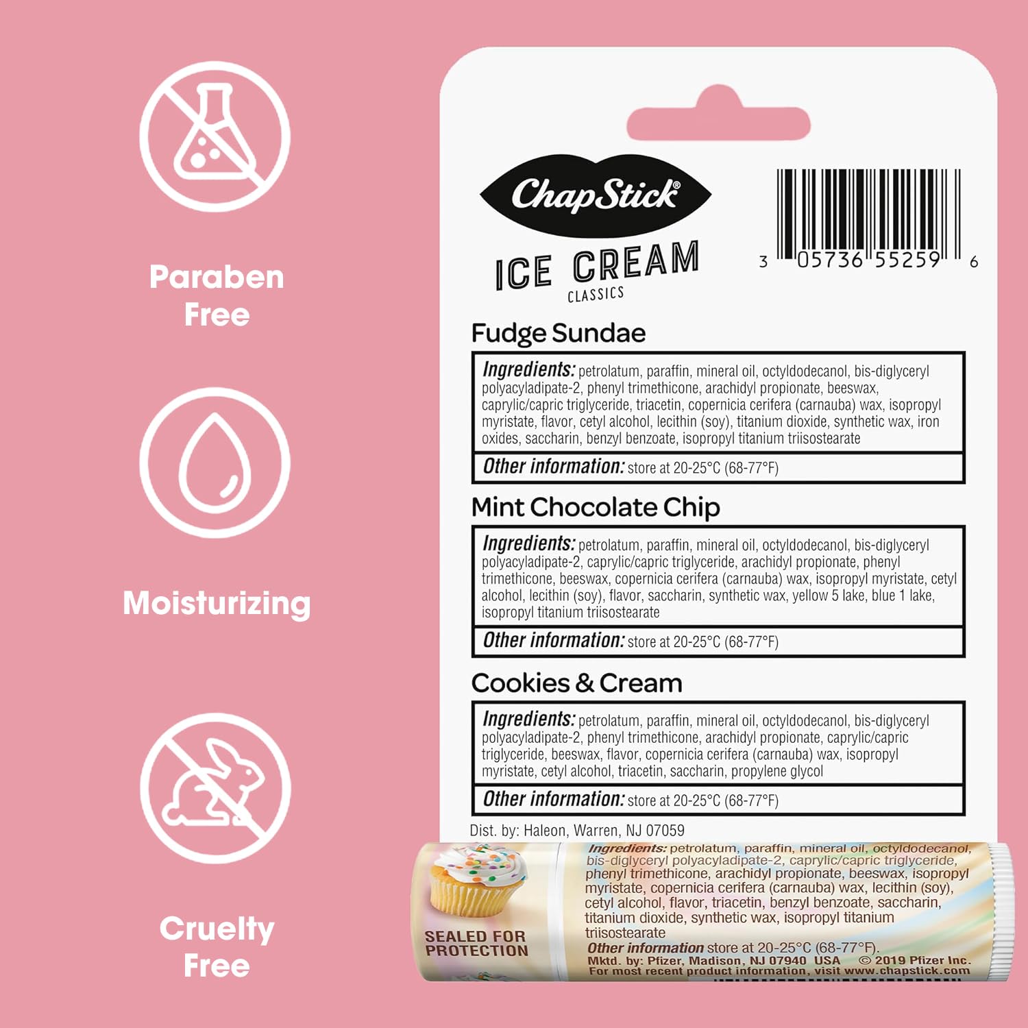 CHAPSTICK application fluide – glisse sans collant pour un usage quotidien.