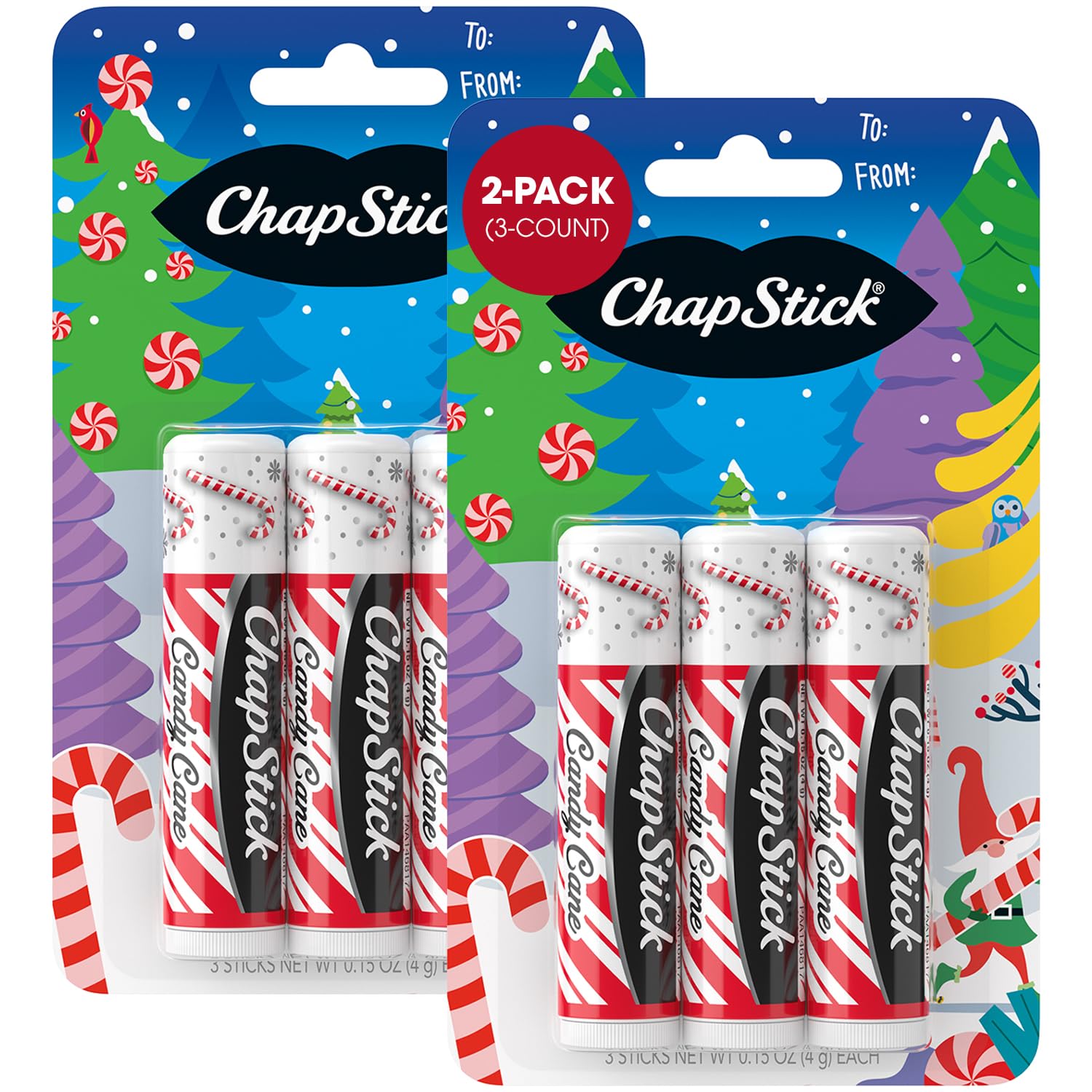 ChapStick menthe, emballage élégant prêt à offrir.