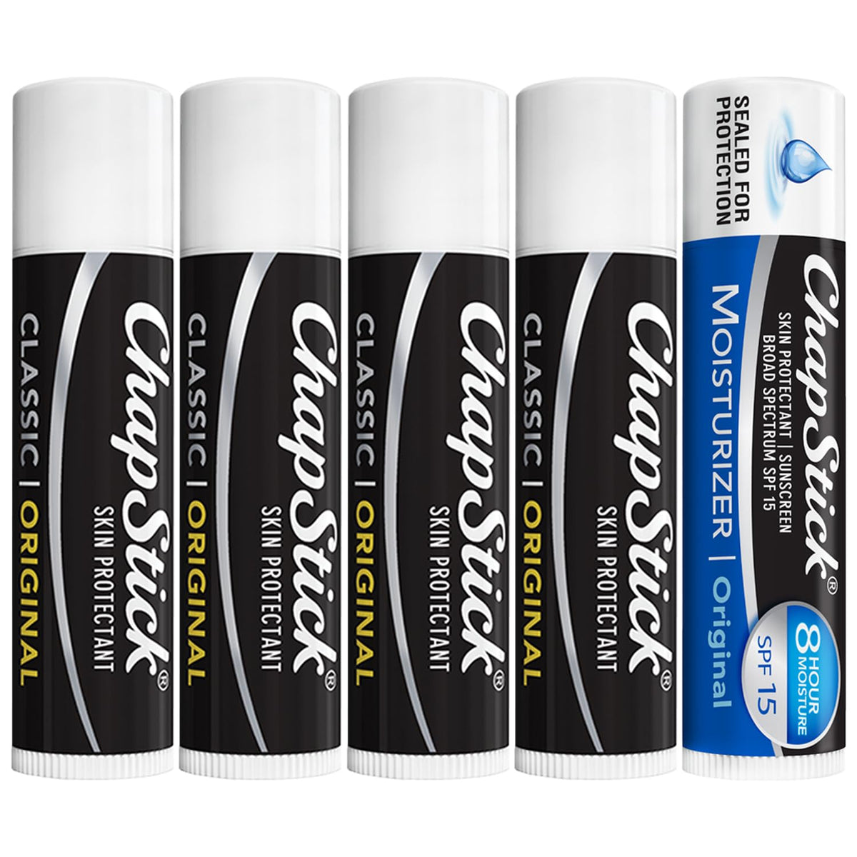 ChapStick baume levres Original ensemble 4-pack, hydratation pratique.