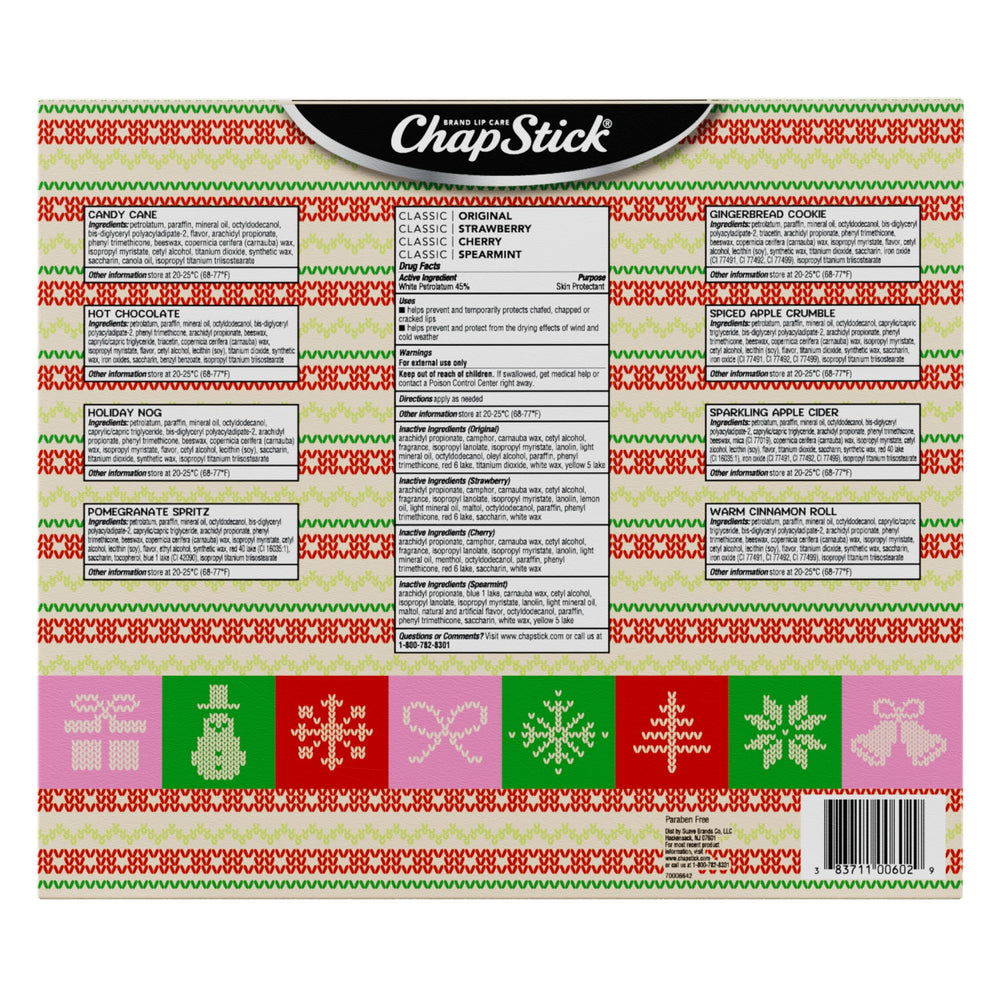 ChapStick Calendrier Avent saveur Cerise, parfum fruité et agréable.