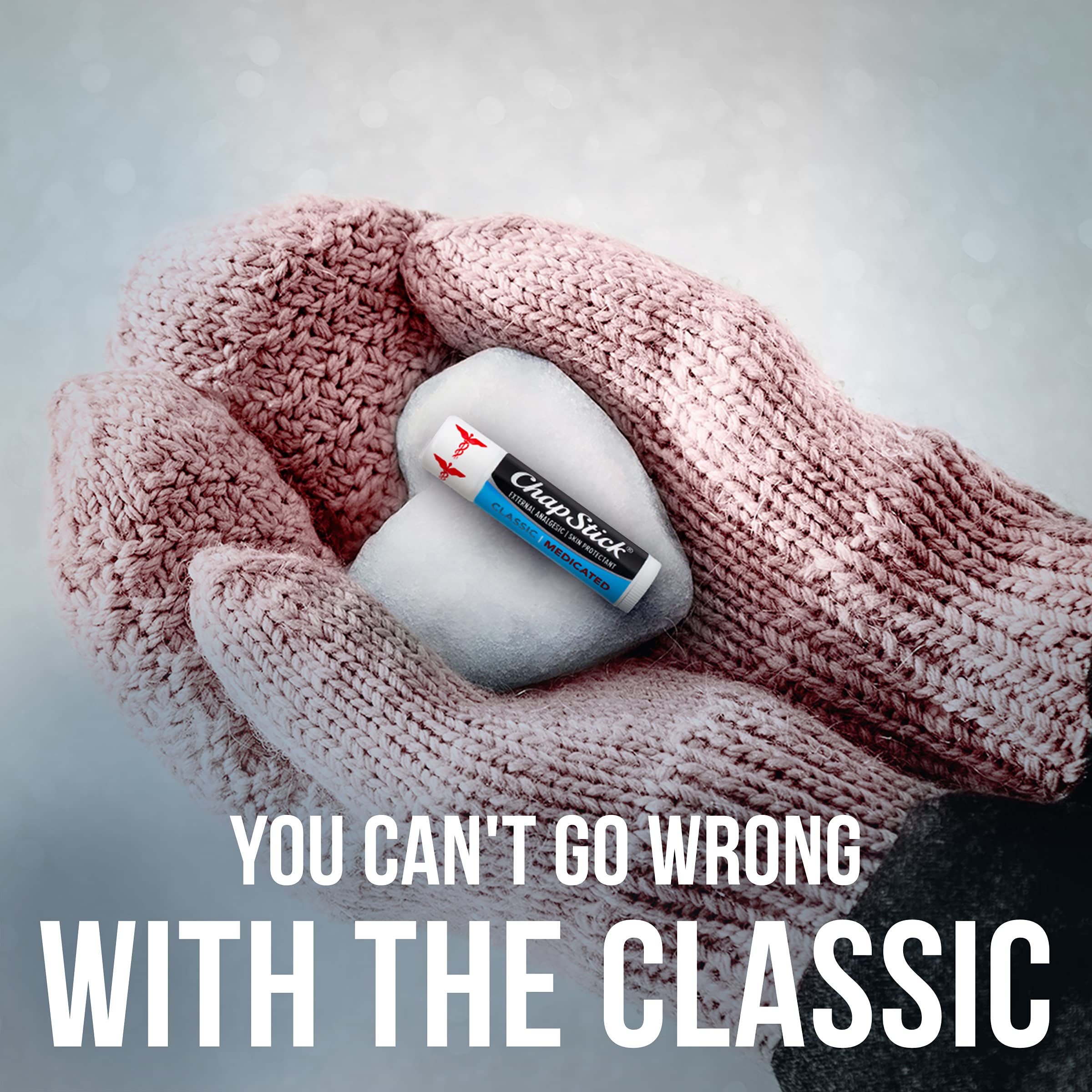ChapStick Classic apporte un soulagement frais des lèvres.