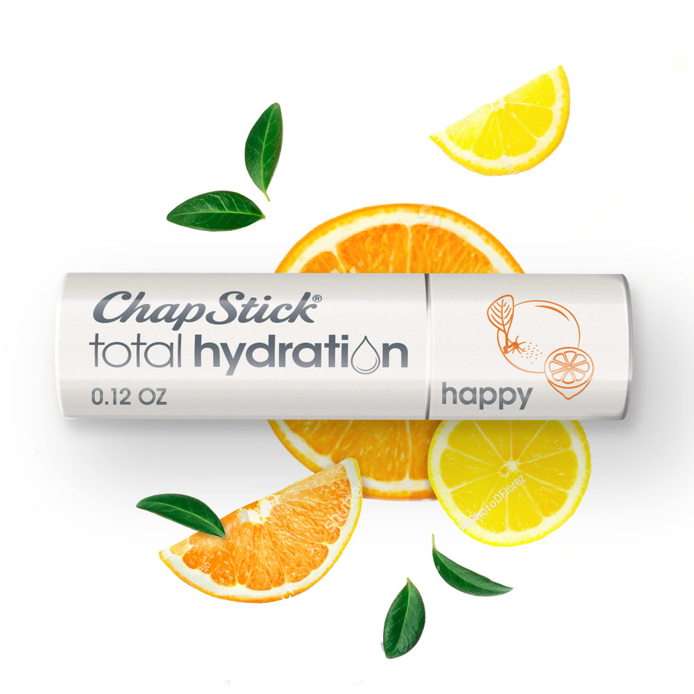 Idée cadeau ChapStick Total Hydration orange citron pour proches.