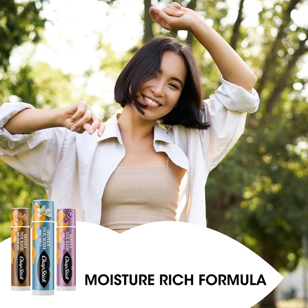 ChapStick Honey Nourish tube portable et pratique en déplacement